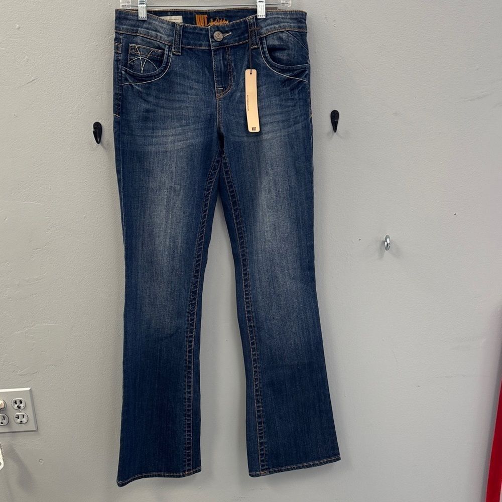 Kut from the Kloth Natalie high rise Dark Blue Boot Cut Jeans